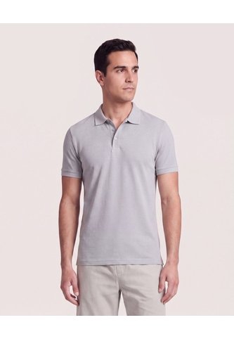 Polo Basica  Para Hombre Gris Ostu Ostu
