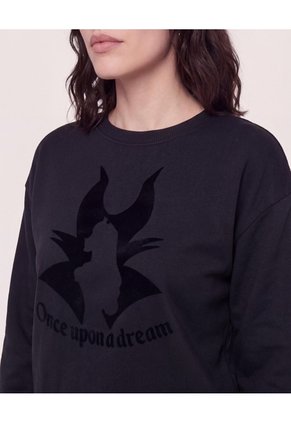 Buzo Maléfica Dream Mood  Para Mujer Negro Ostu