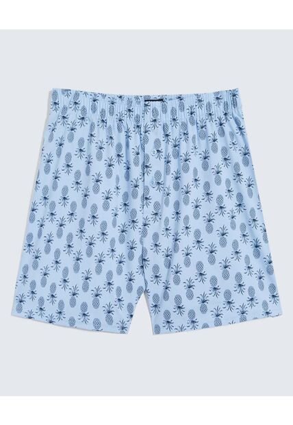 Pantaloncillo Para Hombre Boxer Bragueta Amplio Color Azul Marca Ostu #60000487