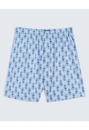 Pantaloncillo Para Hombre Boxer Bragueta Amplio Color Azul Marca Ostu #60000487