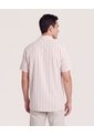 Camisa Resort De Manga Corta  Para Hombre Crema Ostu de Ostu