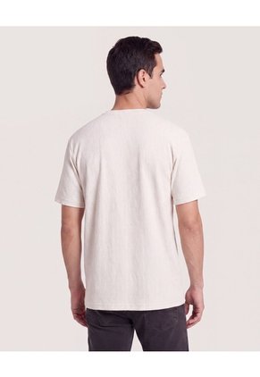 Camiseta Regular Texturizada Para Hombre Gris Ostu