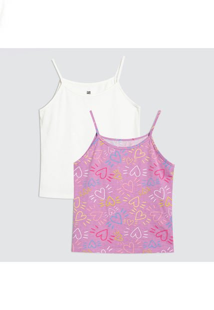 Camiseta Interior Para Niña Manga Sisa Color Pack X Marca Ostu #90020007
