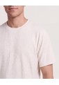Camiseta Regular Texturizada  Para Hombre Gris Ostu de Ostu