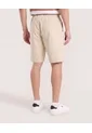 Bermuda Básica Con Bolsillos  Para Hombre Beige Ostu de Ostu