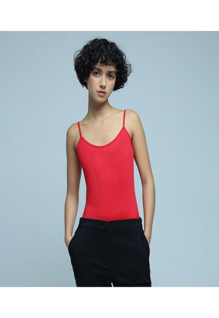 Top Para Mujer Top Color Rojo Marca Ostu #40220333