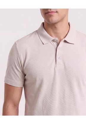 Polo Basica Para Hombre Café Ostu