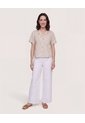 Camisa Boxy Cuello Resort  Para Mujer Café Ostu de Ostu