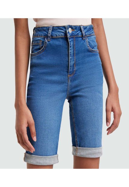 Bermuda Para Mujer  Color Azul  Marca Ostu #40100052