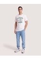 Camiseta Cleveland Regular  Para Hombre Crema Ostu de Ostu