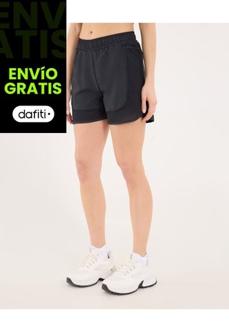 Short Para Mujer Multiusos Plano Color Negro Marca Ostu #40190336 Ostu