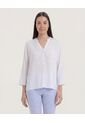 Blusa  Para Mujer Manga 3/4 Color Blanco Marca Ostu #40121227 de Ostu