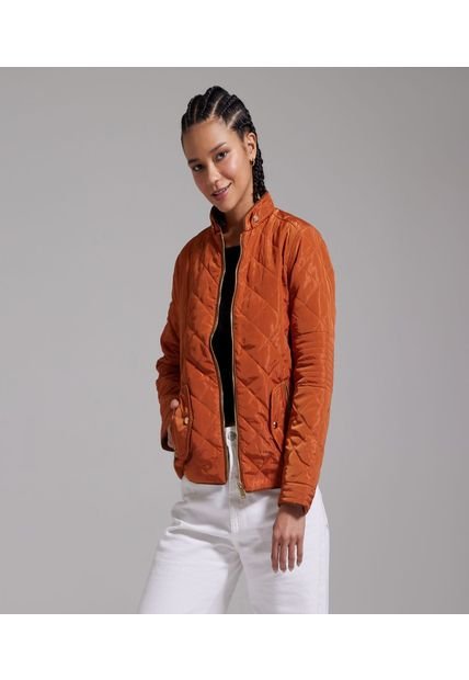 Chaqueta Para Mujer Acolchada Color Terracota Marca Ostu #40080151
