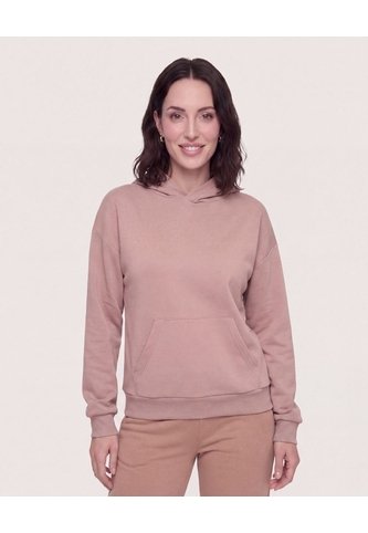 Hoodie Basic Soft  Para Mujer Café Ostu Ostu
