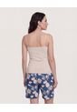 Top Básico De Tiras  Para Mujer Beige Ostu de Ostu