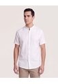 Camisa Manga Larga Con Bolsillo  Para Hombre Crema Ostu de Ostu