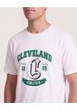 Camiseta Cleveland Regular  Para Hombre Crema Ostu de Ostu
