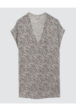 Blusa Para Mujer Manga Corta Color Negro Marca Ostu #40120895