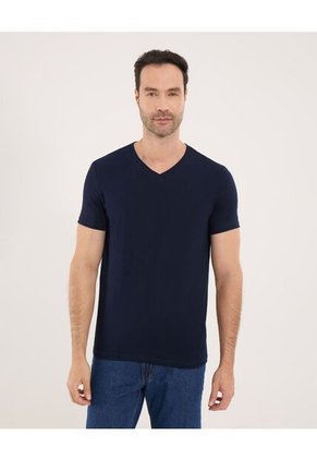 Camiseta Para Hombre Manga Corta Color Azul Marca Ostu #60091036