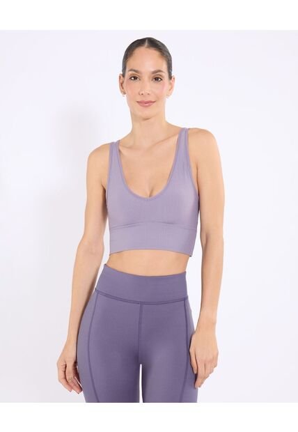 Camiseta  Para Mujer Crop Top Color Lila Marca Ostu #40092602