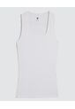 Top Para Mujer Cuello Redondo Color Blanco Marca Ostu #40220409 de Ostu