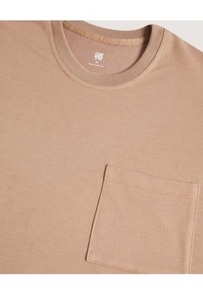 Camiseta Para Hombre Manga Corta Cuello Redondo Color Café Marca Ostu #60091840