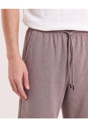 Bermuda Con Ajuste Cómodo  Para Hombre Café Ostu