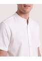 Camisa Manga Larga Con Bolsillo  Para Hombre Crema Ostu de Ostu