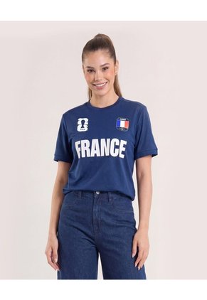 Camiseta Mundial France 2026  Unisex Azul Ostu
