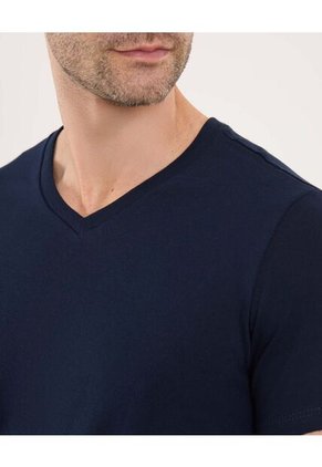 Camiseta Para Hombre Manga Corta Color Azul Marca Ostu #60091036