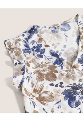 Blusa  Para Mujer Manga Corta Color Café Marca Ostu #40121282