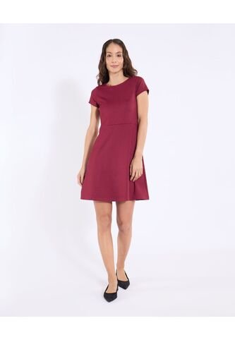 Vestido  Para Mujer M/C Medio Color Vino Marca Ostu #40170377 Ostu