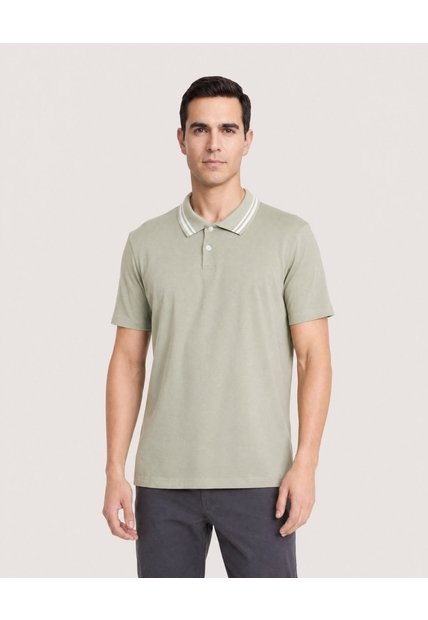 Polo Jersey Lycrada  Para Hombre Verde Ostu