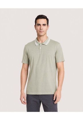 Polo Jersey Lycrada Para Hombre Verde Ostu