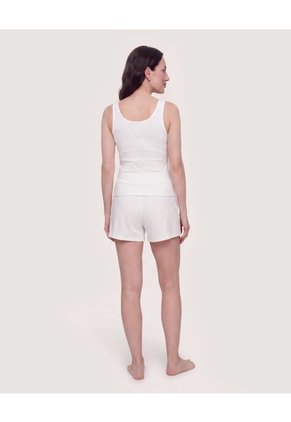 Pijama Textura Comfort  Para Mujer Crema Ostu