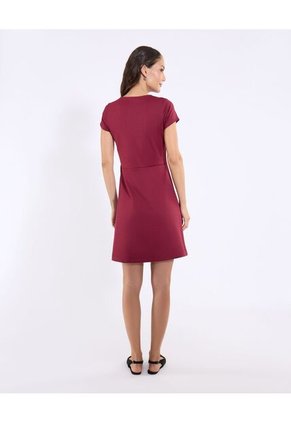 Vestido  Para Mujer M/C Medio Color Vino Marca Ostu #40170377