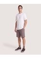 Camiseta Regular Preteñida Klang  Para Hombre Crema Ostu de Ostu