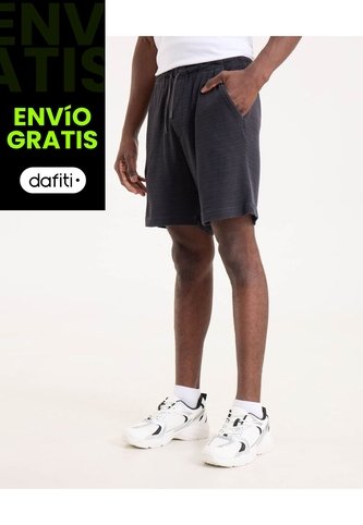Bermuda Para Hombre Jogger Corto Color Gris Marca Ostu #60100447 Ostu