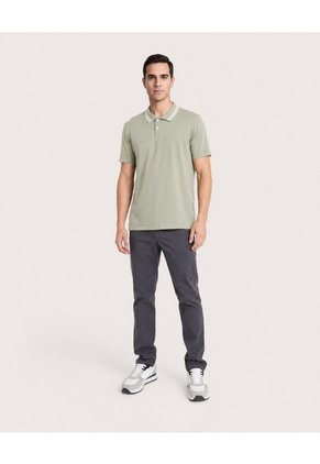 Polo Jersey Lycrada Para Hombre Verde Ostu