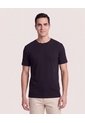 Camiseta Regular Tricot  Para Hombre Negro Ostu de Ostu