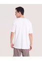 Camiseta Regular Preteñida Klang  Para Hombre Crema Ostu de Ostu
