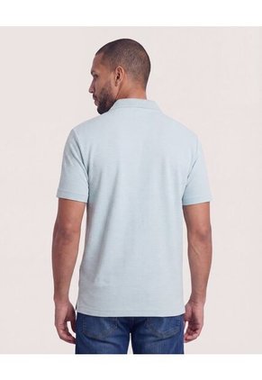 Polo Texturizada Para Hombre Verde Ostu