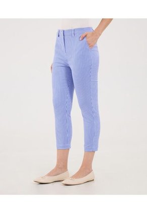 Pantalón Para Mujer Capri Color Azul Marca Ostu #40070815