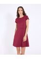 Vestido  Para Mujer M/C Medio Color Vino Marca Ostu #40170377 de Ostu