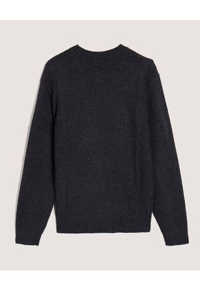 Saco Tejido Para Hombre Negro Ostu