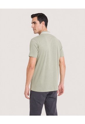 Polo Jersey Lycrada Para Hombre Verde Ostu