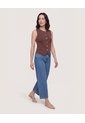 Chaleco Punto Buttons  Para Mujer Café Ostu de Ostu