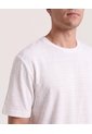 Camiseta Regular Preteñida Klang  Para Hombre Crema Ostu de Ostu