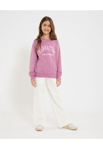 Pantalón Infantil Niña Jogger Color Crema Marca Ostu #90070068 Ostu