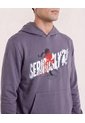 Buzo Hoodie Mickey  Para Hombre Gris Ostu de Ostu